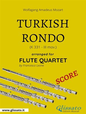 cover image of Turkish Rondo--Flute Quartet SCORE